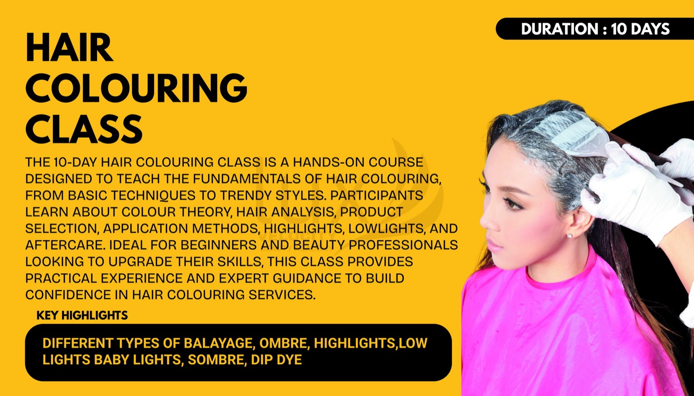 Hair Colouring Class — course details